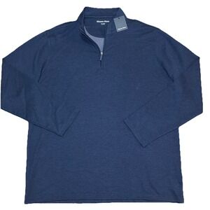 NWT Mizzen Main Mizzen + Main KPI Men's Navy Blue 2XL 1/4‎ Zip Pullover